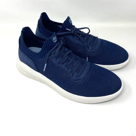 💖MEGA SALE💖TIMBERLAND MEN'S A2Q77 019 BRADSTREET ULTRA OXFORD NAVY KNIT Soft - Picture 5 of 11